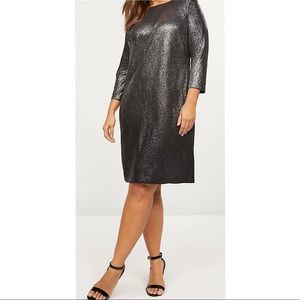 Umber Silver Sheath Dress